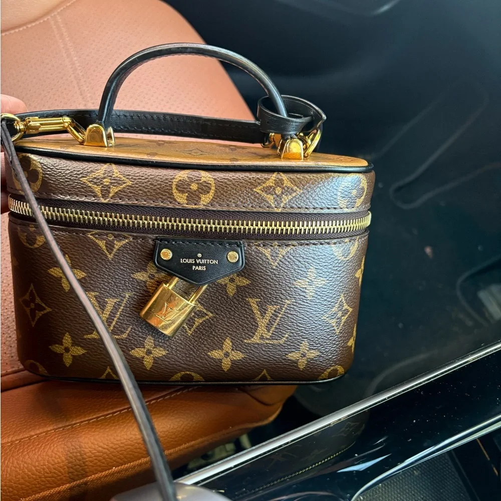 Louis Vuitton Monogram Vanity Chain Pouch - Brown